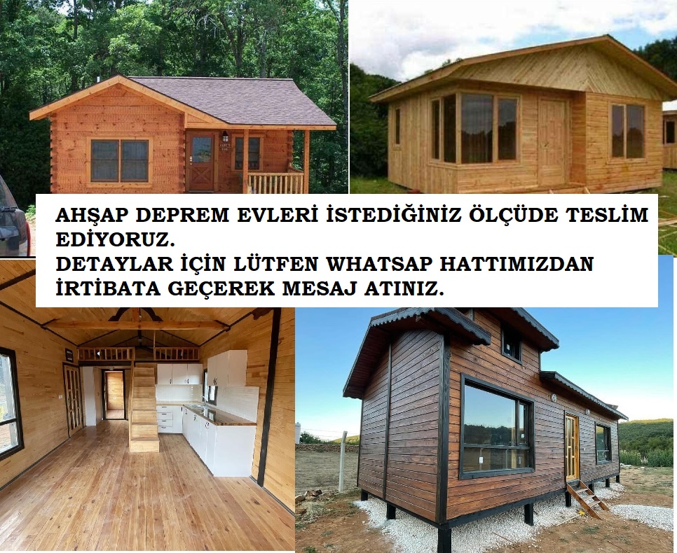 AHŞAP DEPREM EVLERİ